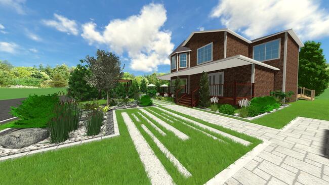 Beautiful backyard design